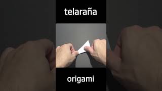 Telaraña de papel paso a paso telaraña origami tutorial short [upl. by Zacharias252]