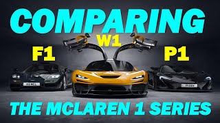 COMPARING MCLAREN F1 P1 AND THE ALL NEW W1 WHO IS THE REAL BEAST [upl. by Ainoek]