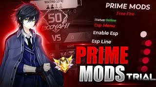 PRIME MODS TRIAL  FREE FIRE NEW MOD MENU V1106X  PRIME MODS  LATEST UPDATE 2024 [upl. by Jackqueline]