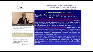 Reporting under MiFID II Exemptions and New Arrivals Duplication and Client Reporting [upl. by Yrekcaz]