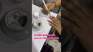 builder gel with acrylic power set up trick [upl. by Buddy473]