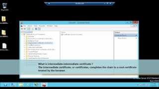 Complete Certificate Request in IIS 8 SSL  Certificate Part 4 [upl. by Enilrad]