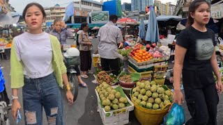 Cambodia 2024 Walk  Phnom Penh City Walking Tour 4K [upl. by Nirehtac]