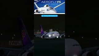 Aerofly Fs Global Airbus 380 Thai Airways Landing On Hong Kong Airport aeroflyfsglobal [upl. by Liebman648]