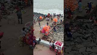 Digha sea beach water waves 🌊⛱️  beautiful weather 🌞🌤️🌈  shortvideo dighaseabeach viralshorts [upl. by Sherlocke]