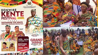 Highlights  Asanteman celebrates Bonwire Kente Festival 2024 in grand style [upl. by Vinnie]