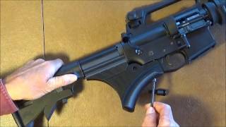 LedgeGrip Assembly Video featureless AR15 grip for California [upl. by Nnylyt615]