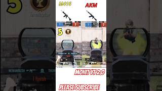 Akm vs M416 Damage Test bgmi pubg mobile shorts viral youtubeshorts [upl. by Ziza191]