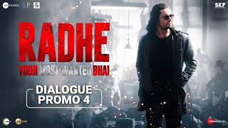 Radhe Dialogue Promo 4  Salman Khan  Randeep Hooda  Prabhu Deva  13th May [upl. by Ermina]