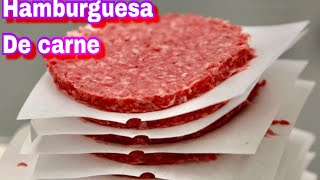 La mejor carne para hamburguesas  Como acer hamburguesas Como hacen las hamburguesas  Hamburguesa [upl. by Randy]