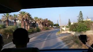 From Heraklion Airport to Hersonissos Crete [upl. by Milicent165]