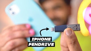 iPhone Pen Drive  SanDisk iXpand Mini Flash Drive for iPhone  Increase Your iPhone Storage  Hindi [upl. by Ayerim]