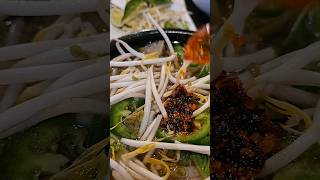 Eating PHO in Stone Pot with Oxtail  Noodles  Mukbang shorts viral foodie [upl. by Anemij485]