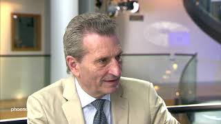 Interview mit Günther Oettinger am 020719 [upl. by Sillyhp]