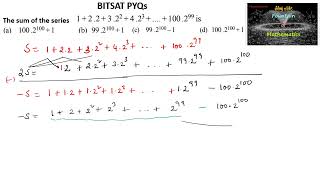 The sum of the series 122322423100299 BITSAT Sequence SeriesAPGPVITJEECETPYQs [upl. by Gelasias]