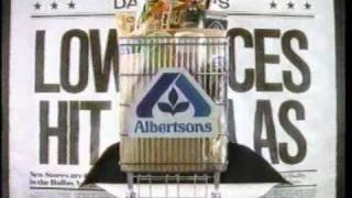 Albertsons commercial  DallasFort Worth debut  ca 1985 [upl. by Dwaine]