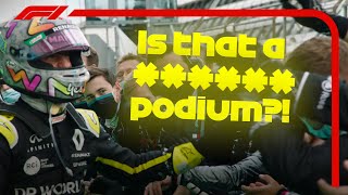 Daniel Ricciardo Grabs His First Renault Podium  2020 Eifel Grand Prix [upl. by Ainnos]