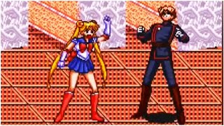 Bishoujo Senshi Sailor Moon  All Bosses GenesisMegaDrive [upl. by Eversole]