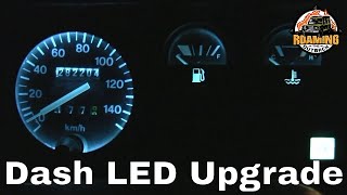 Land Rover Defender LED Dash Lighting Upgrade  Installation and Review [upl. by Meehyrb]