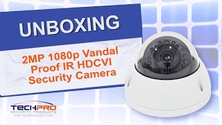 Unboxing  2MP 1080p Vandal Proof IR HDCVI Security Camera [upl. by Dixie]