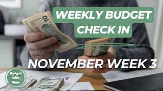 Weekly budget NOV week 3  Low income  budgetwithjane  budget with euros [upl. by Junieta]