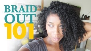 How To Braid Out Method 101 quotNatural Hairquot [upl. by Lewin]