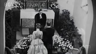 1954 Audrey Hepburn amp Mel Ferrer Wedding religious ceremony Burgenstock [upl. by Fransis]