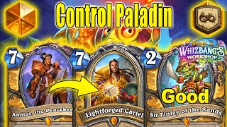 NEW Control Paladin Deck After Nerfs is Great Again To Play At Whizbangs Workshop  Hearthstone [upl. by Blakely743]