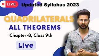 All Theorems of Quadrilaterals  Chapter 8  Class 9th  Maths Ncert [upl. by Eilhsa264]