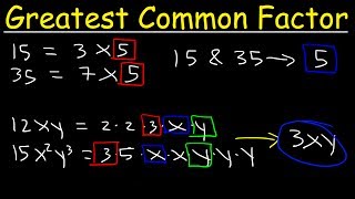 How To Find The Greatest Common Factor Quickly [upl. by Inanuah854]