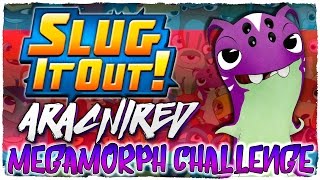 BAJOTERRA  SLUGTERRA  SLUG IT OUT  ESPAÑOL  ¡NUEVA BABOSA ARACNIRED MEGAMORPH CHALLENGE [upl. by Matelda]