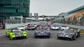 I Went to Chinas Craziest Hypercar Track Day Pagani Huayra R Laferrari LFA P1 Chiron 918 Etc [upl. by Nadiya]