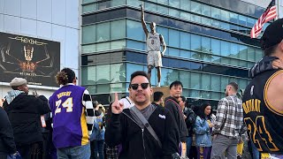 Kobe Bryant Statue Unveil at CRYPTOCOM ARENA Los Angeles  Im back [upl. by Yesmar]