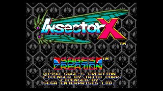 Insector X  Sega Genesis  1990 Eye Catch [upl. by Airotal327]