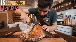 15 Mistakes Most Beginner Sourdough Bakers Make [upl. by Eelahc]