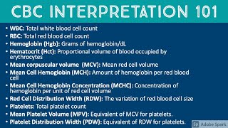 How to Interpret a CBC complete blood count Hematopathology amp Hematology with Dr Jeanette Ramos [upl. by Rickey]