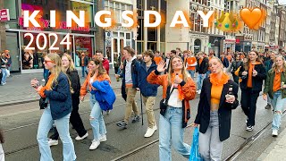 How Amsterdam Celebrated Kings Day  Kings Day 2024  Amsterdam Koningsdag👑🧡🇳🇱 [upl. by Oznecniv]