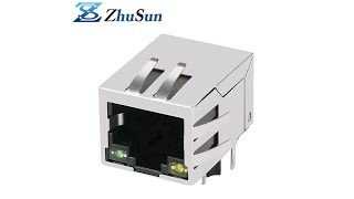 XRJG01J1H66110 Compatible ZhuSun Jack With Integrated Magnetics Gigabit rj45 socket for TV Box [upl. by Amalie721]