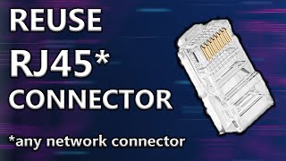 How to Reuse an RJ Network Connector [upl. by Idelle]