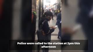 Armed police tackle knifeman in Brondesbury station [upl. by Kimball911]