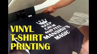 9990753656 Vinyl Tshirt Printing Tutorial by The Printing Wala [upl. by Notsua162]