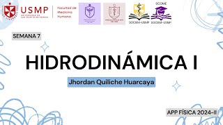 Física  Sesión 7  Hidrodinámica I  Jhordan Quiliche  2024II [upl. by Issej]