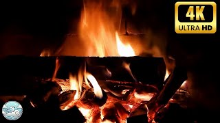 🔥 Cozy Fireplace 4K 3 HOURS Fireplace with Crackling Fire Sounds Fireplace Burning 4K [upl. by Nessah]