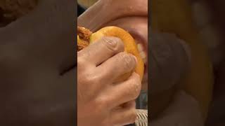 Chick fil a chicken sandwich and macaroni combo taste test [upl. by Zerdna49]