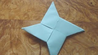 How To Make a Paper Ninja Star Shuriken  Origami [upl. by Anecusa]