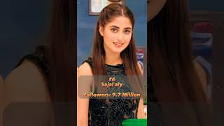 Top 10 Most followed Instagram account of Pakistani actress 🔥 ayezakhan aimankhan shorts [upl. by Waneta]