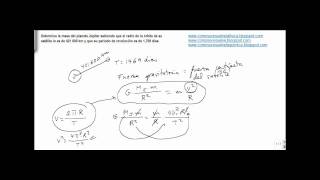 Fisica teoria gravitacion universal calcular la masa de Jupiter [upl. by Oironoh307]