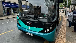 FRVBus Route i4 DerbyNottinghamvia Sandiacre and Stapleford138 YX68ULK [upl. by Kenaz575]