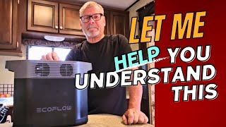 Watts vs Watt Hours  EcoFlow Solar Generator  How It Works  Home RV Boats amp Off Grid Living [upl. by Mohr]