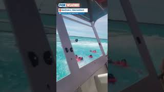 Passengers Jump From Sinking Boat In The Bahamas [upl. by Anemaj]